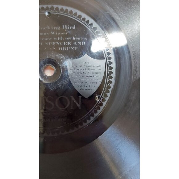 Edison Diamond Disc Record 80082 The Mocking Bird & Afterwards Soprano & Tenor - Picture 3 of 7